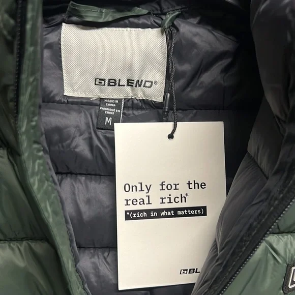 NWT - BLEND Men’s BHRomsey Vest, Green - Size Medium & Large - Picture 12 of 12